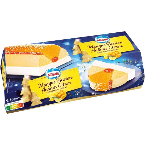 BÛCHE GLACEE ANANAS MANGUE CITRON 540G