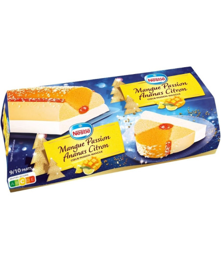 BÛCHE GLACEE ANANAS MANGUE CITRON 540G