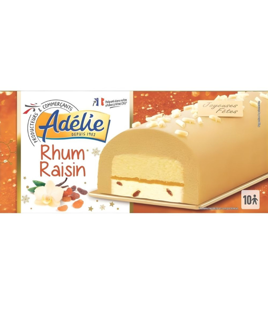 BUCHE GLACEE RHUM RAISINS ADELIE 578G