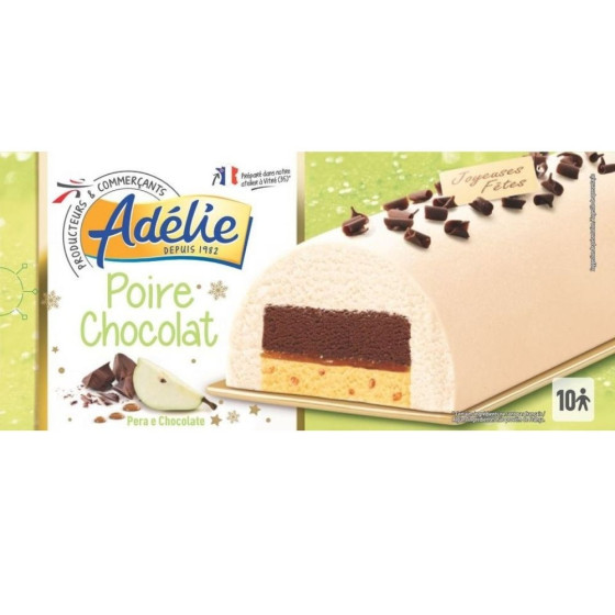 BUCHE GLACEE  ADELIE POIRE CHOCOLAT 550G