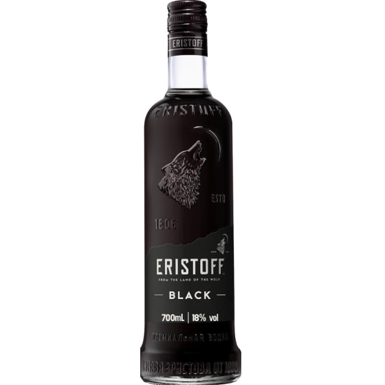 VODKA ERISTOFF BLACK 70CL
