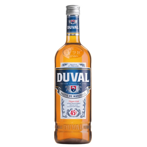 Anise liqueurs Duval Pastis de Marseille 70 cl