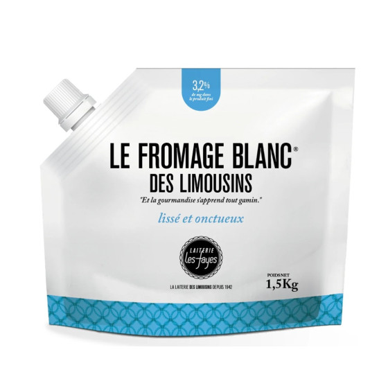 FROMAGE BLANC DES LIMOUSINS LAITERIE LES FAYES 1.5 KG