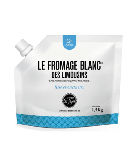 FROMAGE BLANC DES LIMOUSINS LAITERIE LES FAYES 1.5 KG