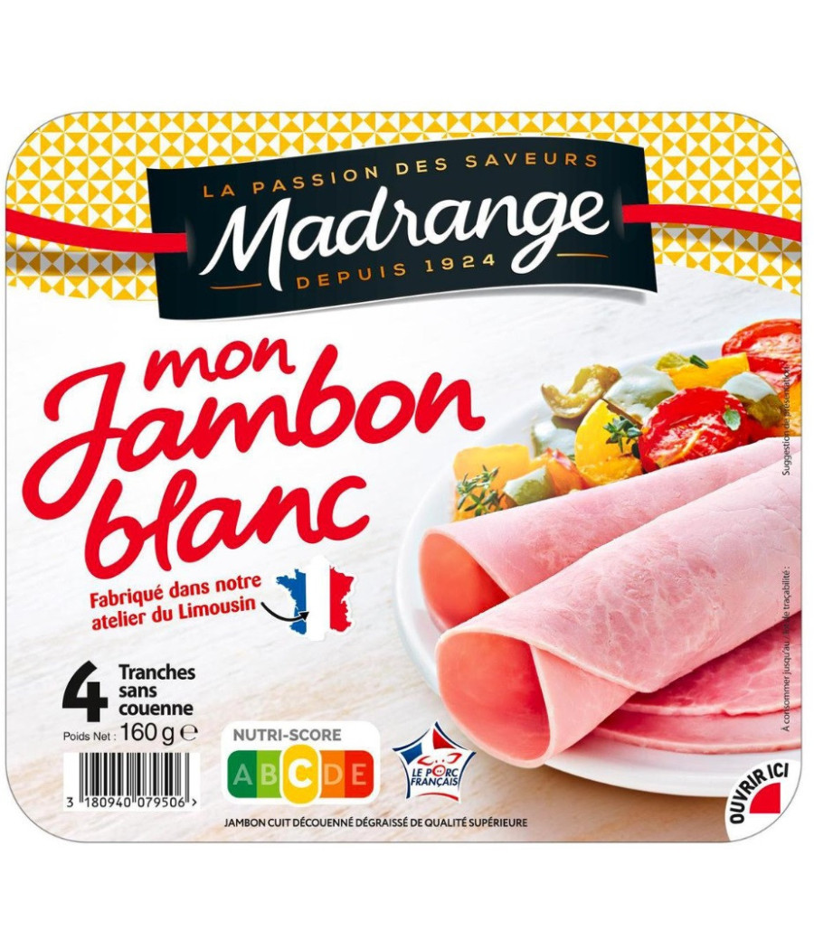 JAMBON BLANC MADRANGE 160G