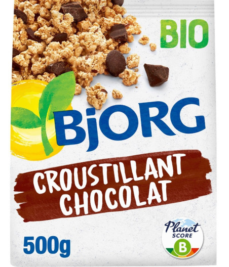 CEREALES BIO CROUSTILLANT CHOCOLAT BJORG 500G