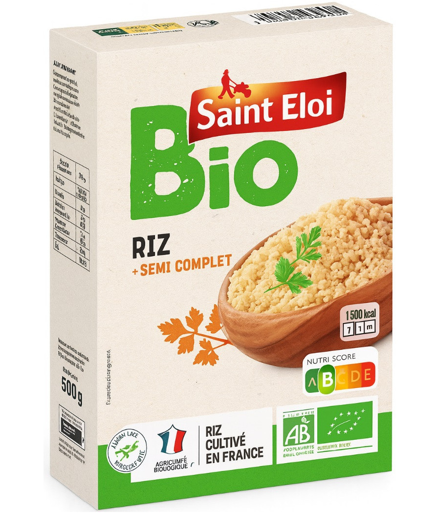 RIZ SEMI COMPLET BIO SAINT ELOI 500G
