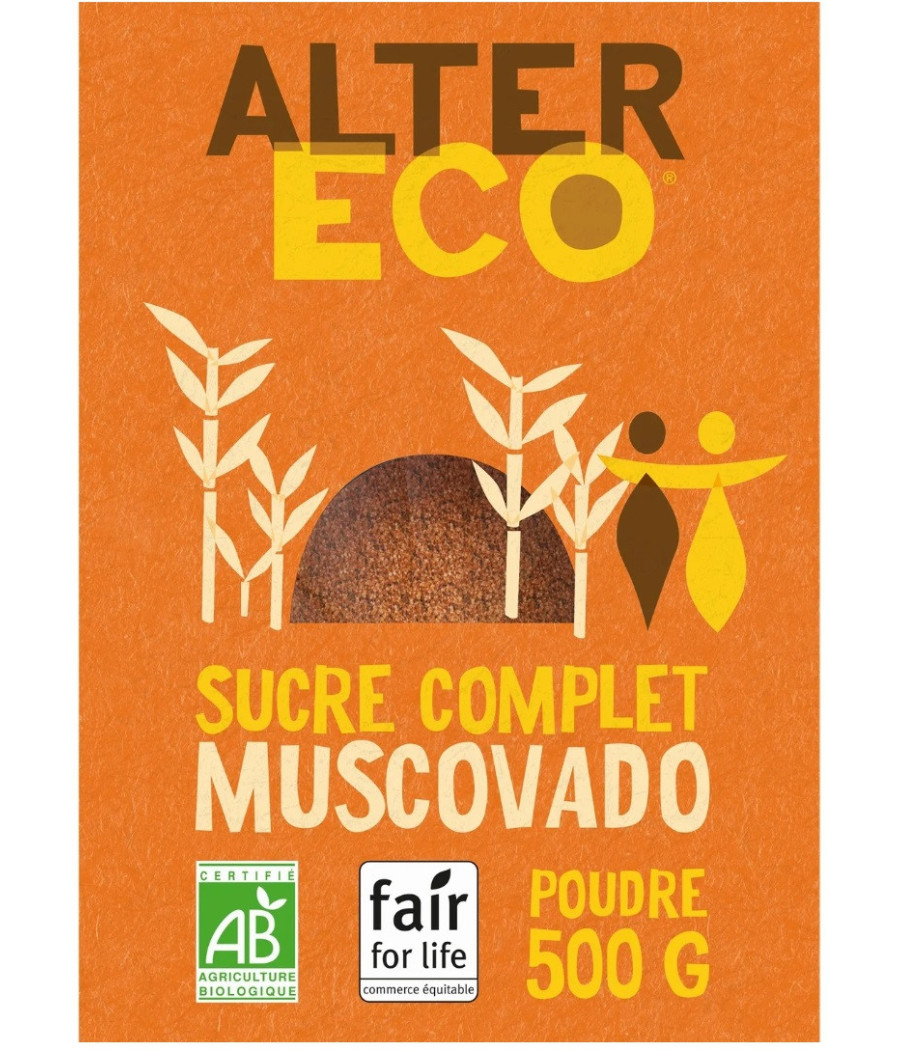 SUCRE ALTER ECO COMPLET MUSCOVADO 500G