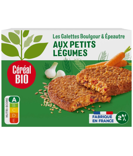 GALETTES CEREAL BIO  BOULGHOUR & EPEAUTRE 200G (2 X 100 G)