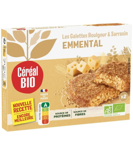 GALETTES CEREAL BIO BOULGOUR & SARRASIN A L\'EMMENTAL 200G