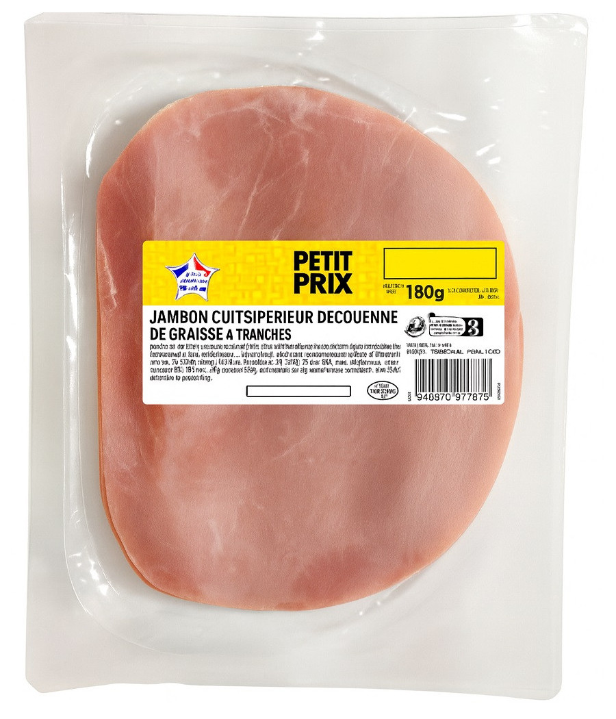 JAMBON CUIT SUPERIEUR DD 4T 180 G