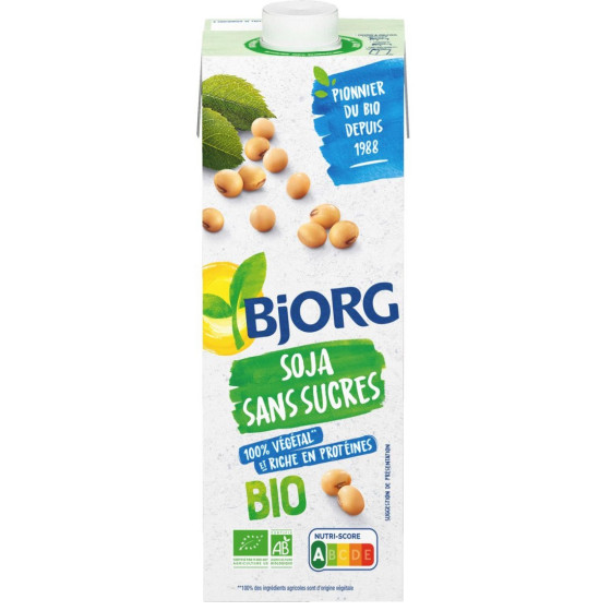 SOJA BJORG NATURE SANS SUCRE AJOUTE BIO 1L