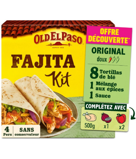 FAJITAS ORIGINAL DOUX OLD EL PASO 500G
