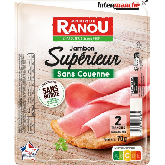 JAMBON SUP 2TANCHES 70 G