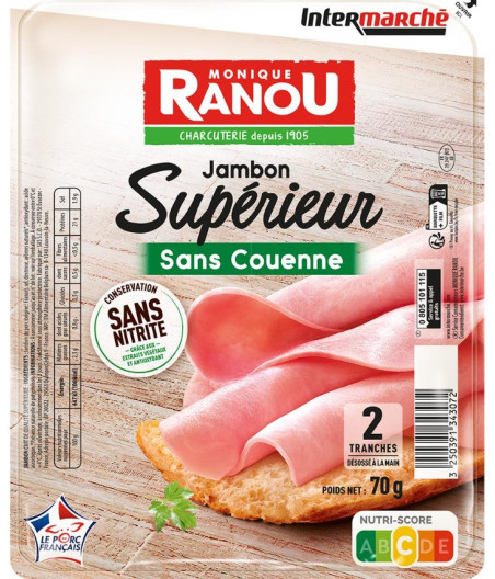 JAMBON SUP 2TANCHES 70 G