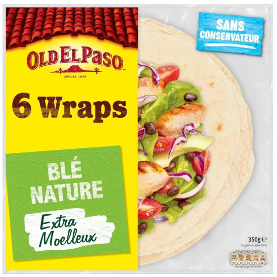 WRAPS DE BLE COMPLET OLD EL PASO 350G
