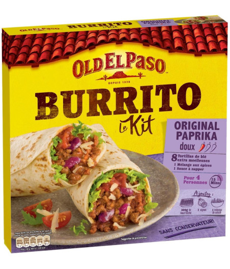 KIT POUR BURRITOS ORIGINAL PAPRIKA DOUX OLD EL PASO 510G