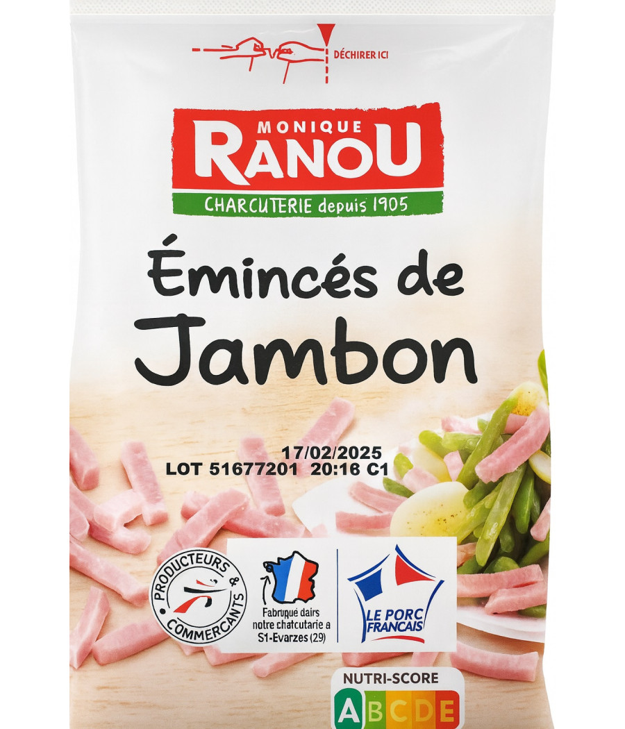 EMINCES DE JAMBON 150G