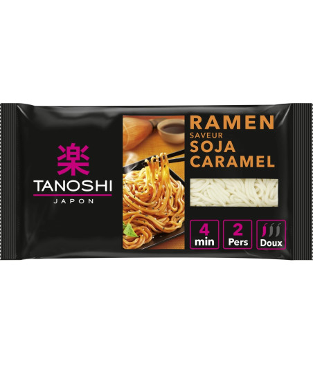 NOUILLES SOJA CARAMEL TANOSHI 360G