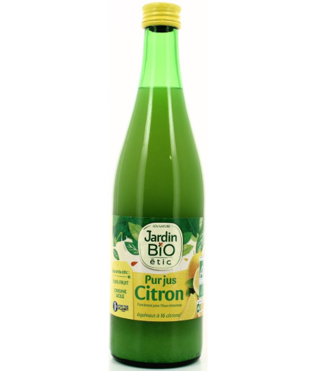 PUR JUS DE CITRON JARDIN BIO 50CL