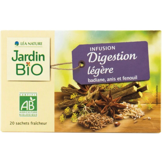 INFUSION JARDIN BIO DIGESTION LEGERE  30 G (20 SACHETS DE 1,5 G)