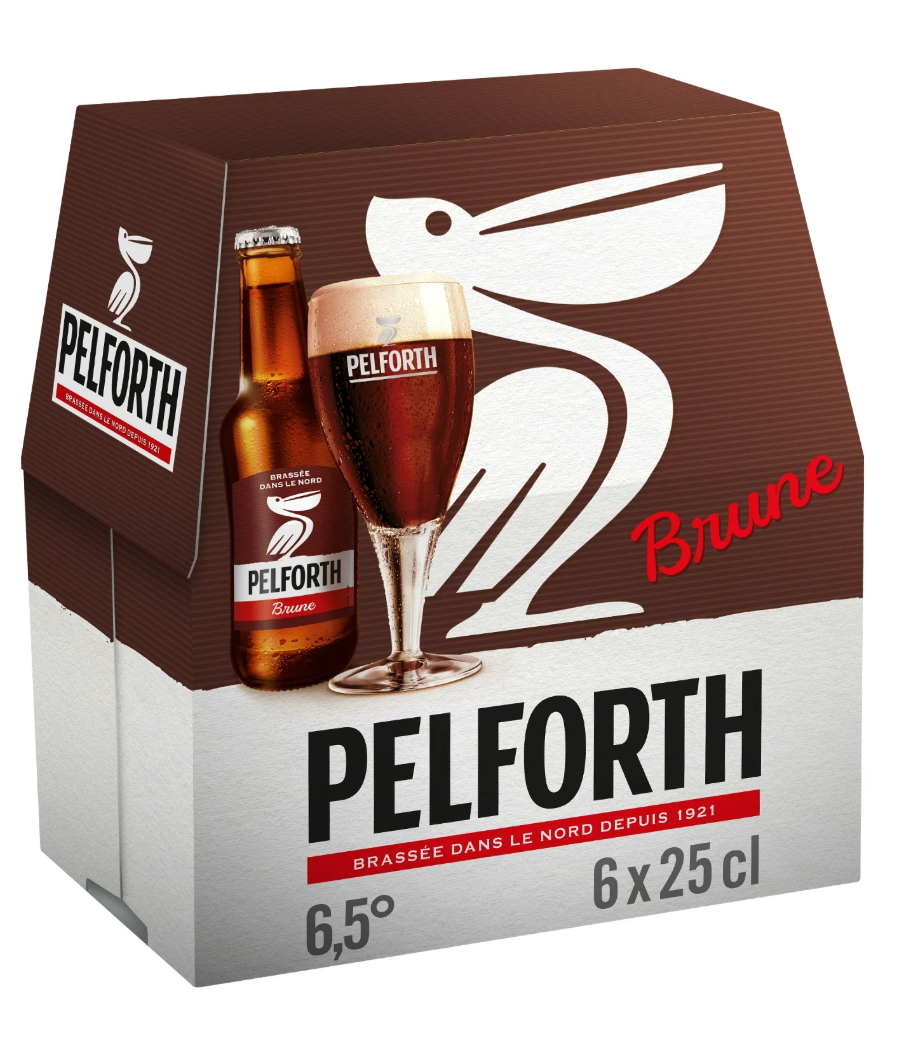 BIERE  BRUNE  PELFORTH 6X25CL