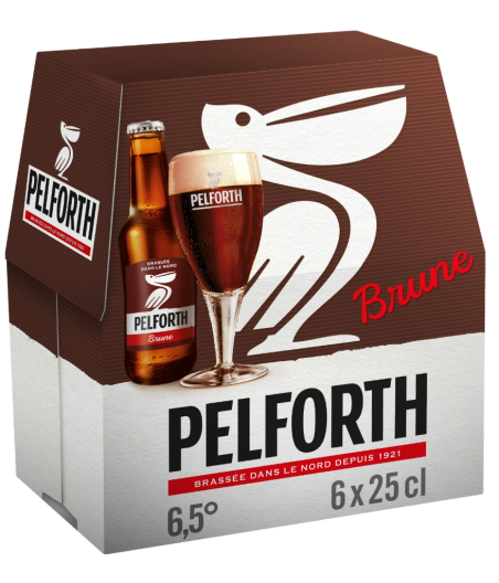 BIERE  BRUNE  PELFORTH 6X25CL
