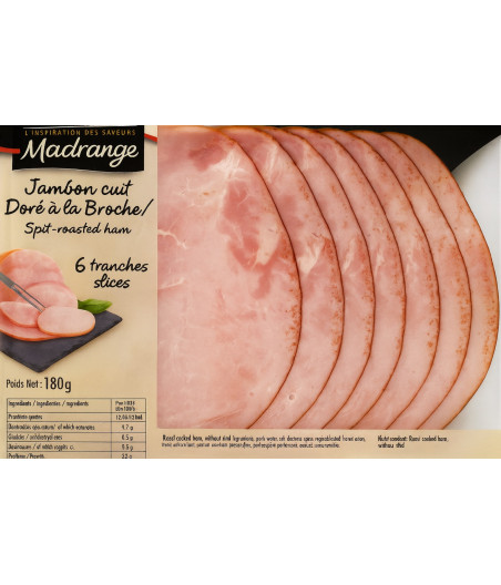 JAMBON CUIT DORE A LA BROCHE 180G