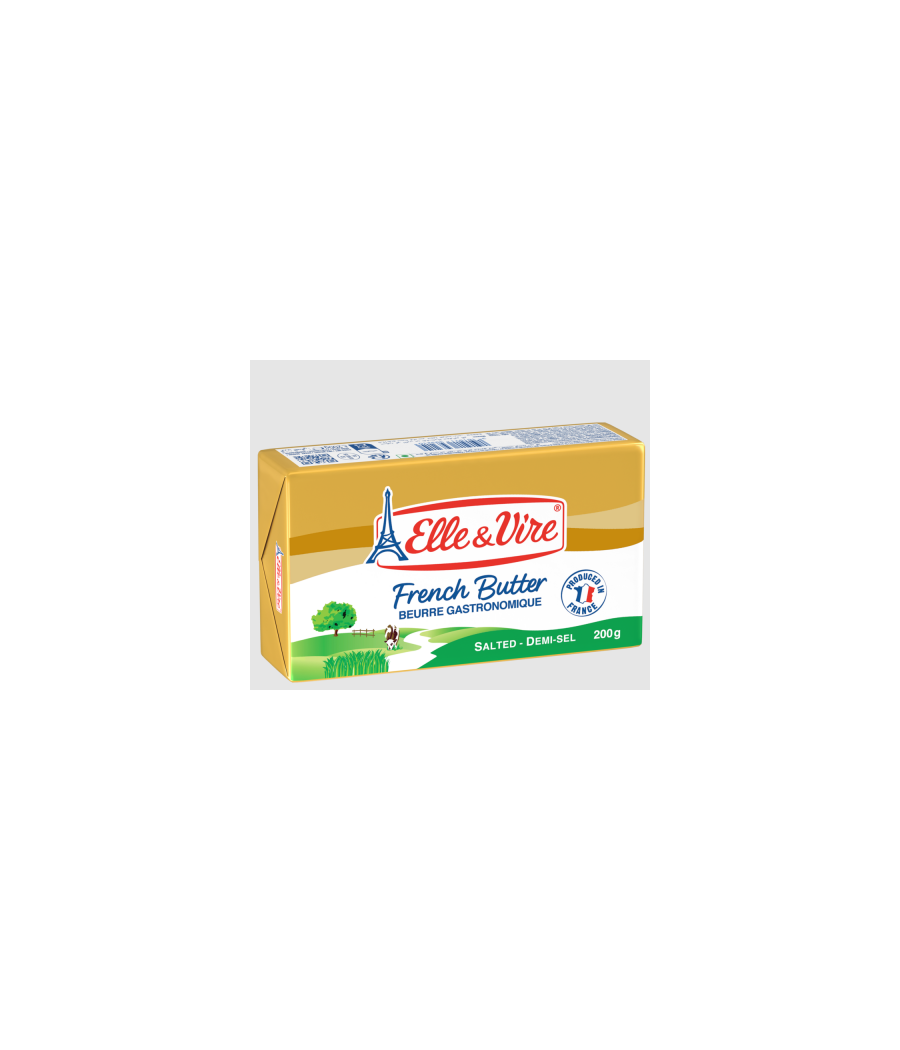BEURRE DEMI-SEL ELLE & VIRE SEL 200 G