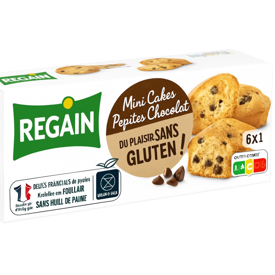 MINI CAKES AUX PEPITES DE CHOCOLAT  SANS GLUTEN 230G