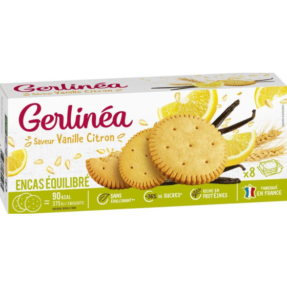 BISCUIT SAVEUR VANILLE CITRON GERLINEA 156G
