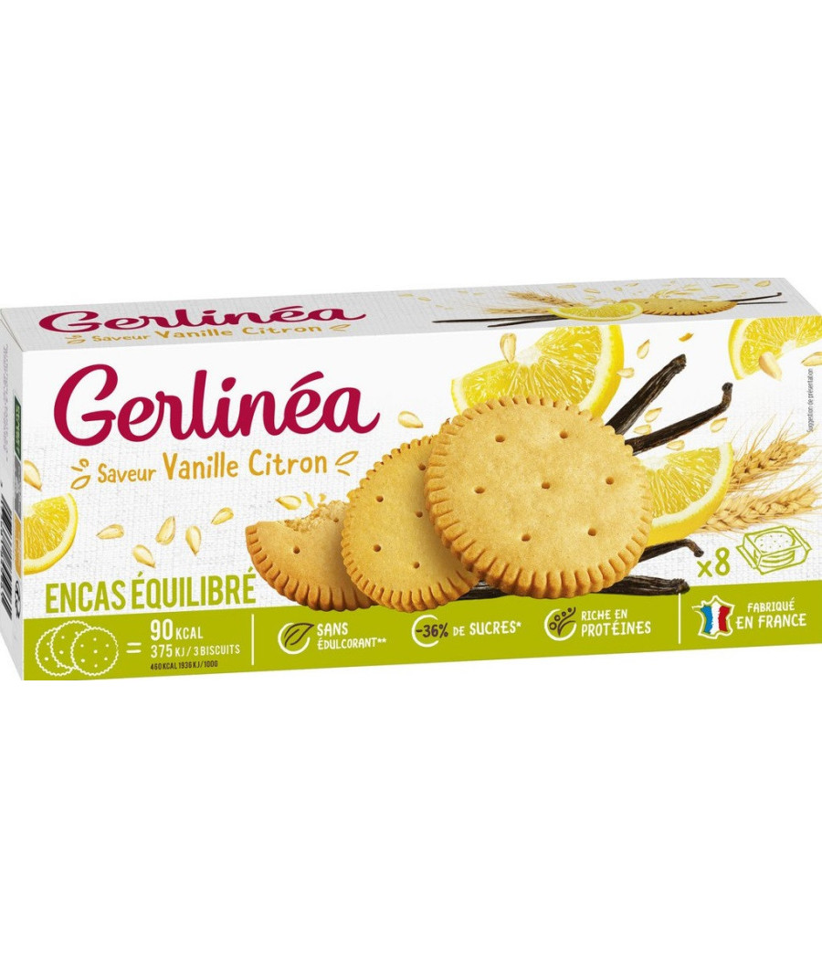 BISCUIT SAVEUR VANILLE CITRON GERLINEA 156G