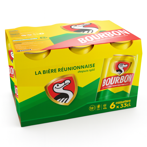 BIERE BLONDE REUNIONAISE BOURBON 6X33CL