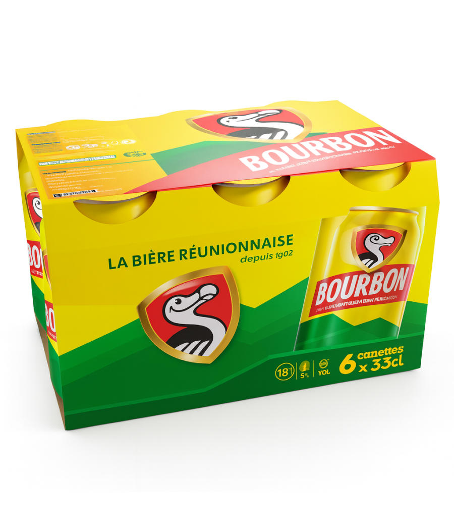 BIERE BLONDE REUNIONAISE BOURBON 6X33CL