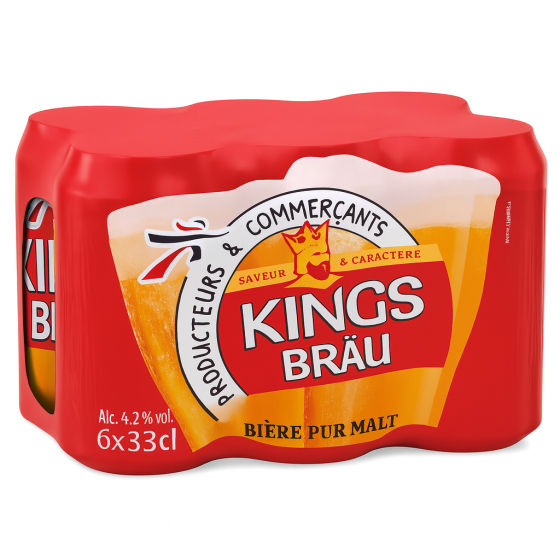 BIERE PURE MALT KINGSBRAU 6X33CL