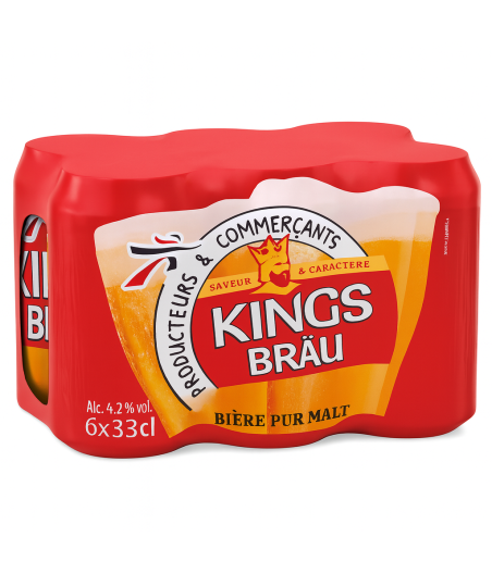 BIERE PURE MALT KINGSBRAU 6X33CL