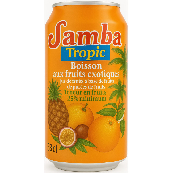 TROPIC BOISSON AUX FRUITS EXOTIQUES 33CL