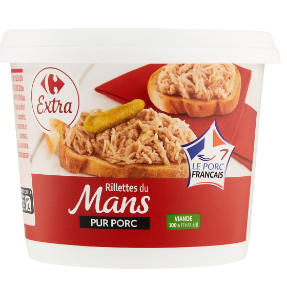 RILLETTES DU MANS PUR PORC 110G