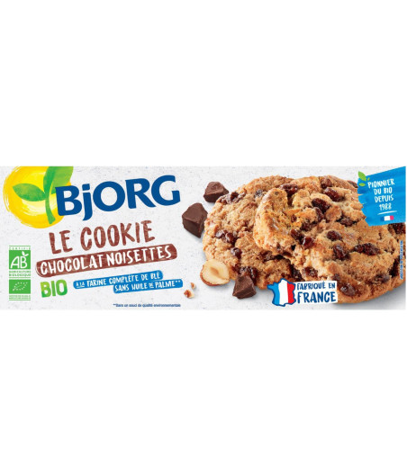 BISCUIT LE COOKIE CHOCOLAT NOISETTE BJORG 200G