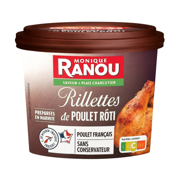 RILLETTES POULET ROTI 220G MASSIF TRAD 220G