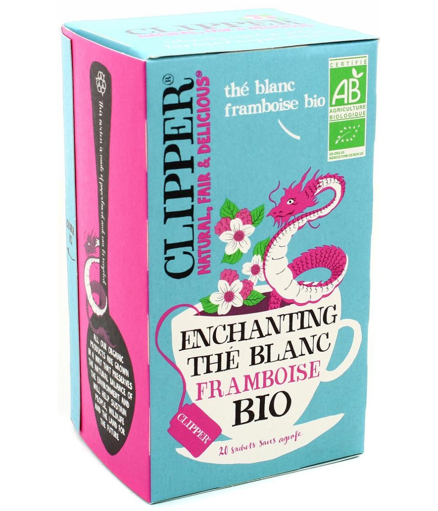THE BLANC FRAMBOISE BIO X 20 SACHETS CLIPPER 34G