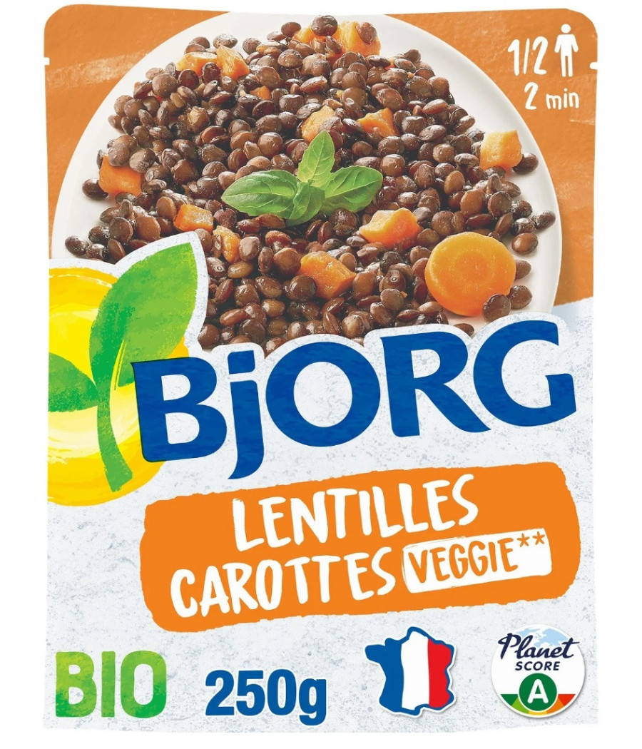 LENTILLES BJORG CAROTTES 250G
