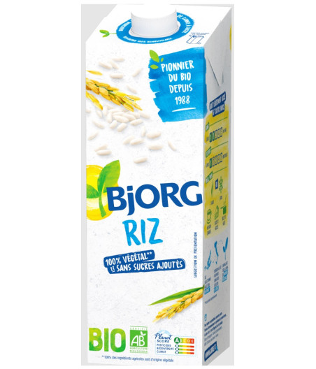 LAIT RIZ BIO BJORG 1L