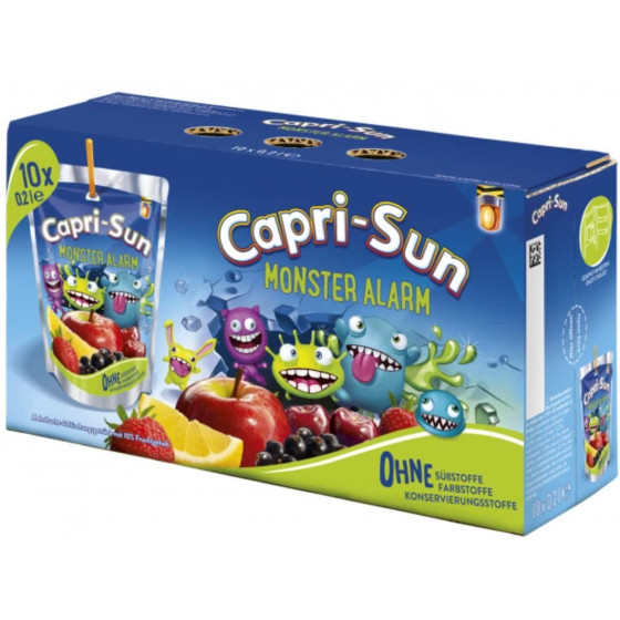 CAPRI-SUN MONSTER-ALARM PACK DE 10 X 0,2 L