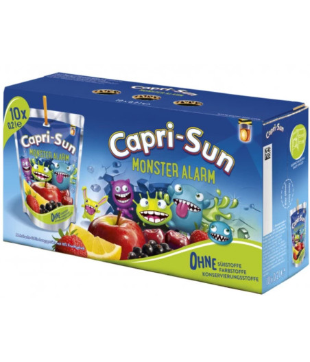BOISSON MULTIVITAMIN MONSTER ALARM CAPRI-SUN 10X20CL
