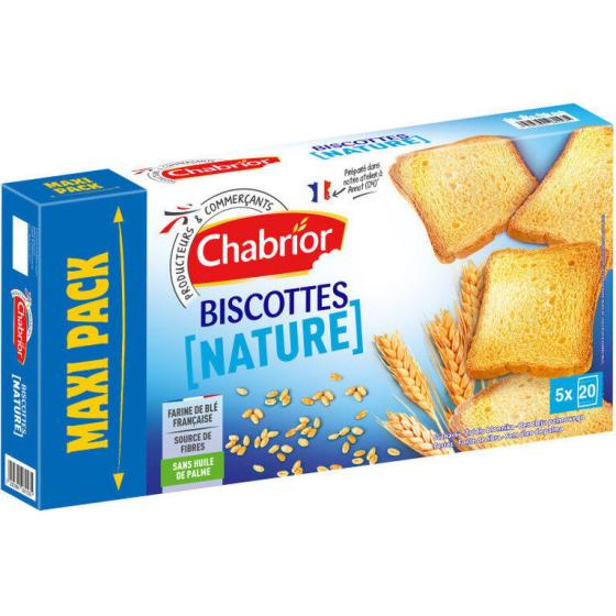 BISCOTTES NATURE CHABRIOR 830G