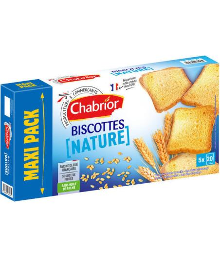 BISCOTTES NATURE CHABRIOR 830G