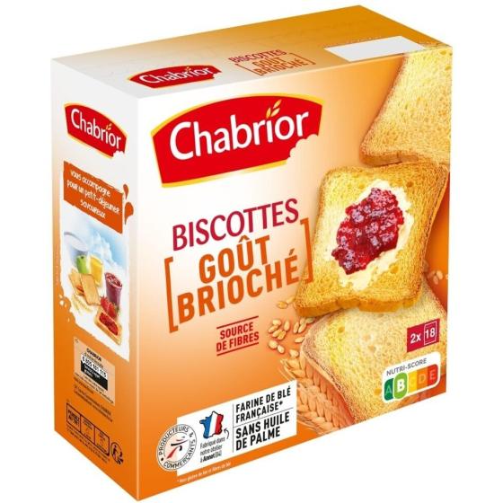 BISCOTTES GOUT BRIOCHE CHABRIOR X36 300G