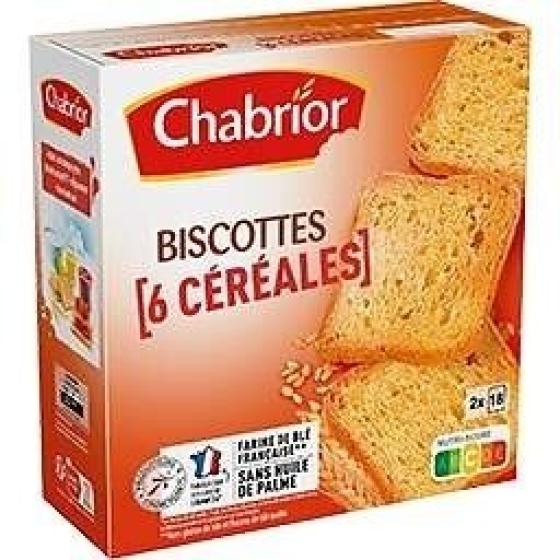 BISCOTTES AUX 6 CEREALES X36 300 G