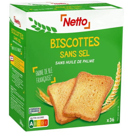 BISCOTTES SANS SEL NETTO 300G